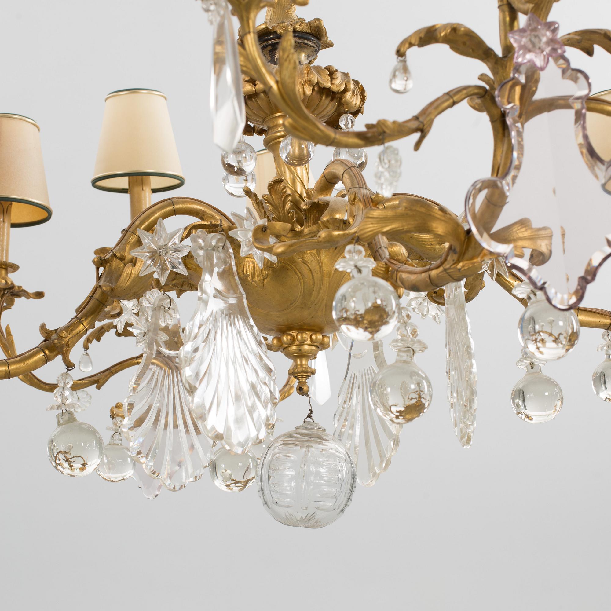 A CHANDELIER, late 19th century.