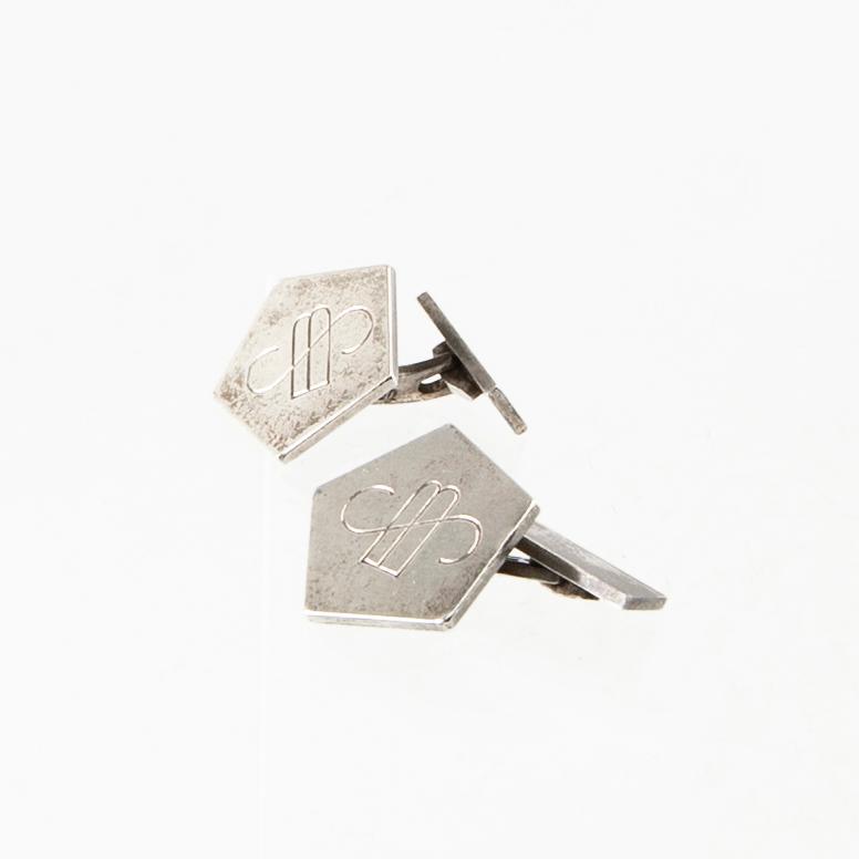 Wiwen Nilsson, manschettknappar sterling silver Lund 1963.