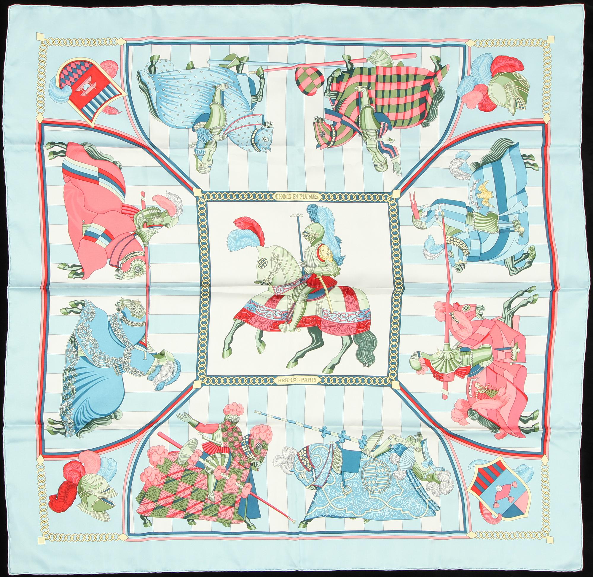SCARF, "Choc en Plumes", Christiane Vauzelles, Hermès, Paris.