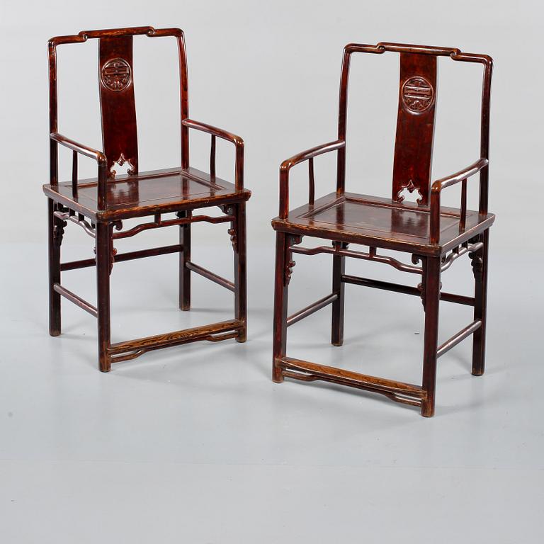 STOLAR, ett par, Shanxi, Kina, omkring 1900.