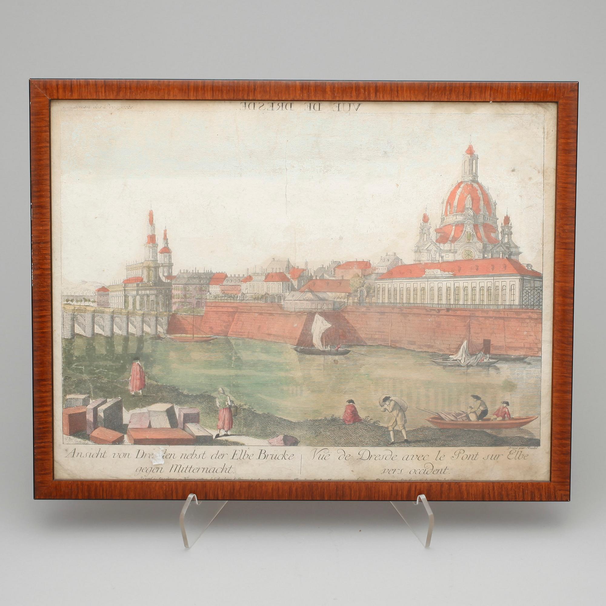 OKÄND KONSTNÄR 1700-TAL, 5 st, kopparstick, kolorerade, ej signerade.