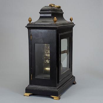 An English circa 1800 library clock by Richard Keally, London.