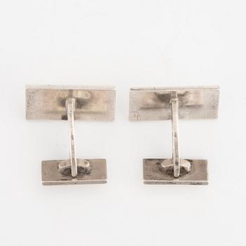 Wiwen Nilsson, cufflinks, a pair, sterling silver.