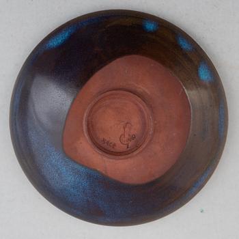 Wilhelm Kåge, a stoneware bowl, Farsta, Gustavsbergs studio 1944.