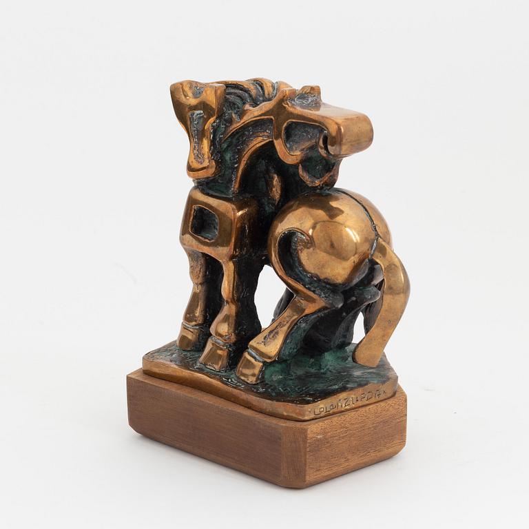 Domenico Colanzi, a patented bronze sculpture, signed and dated 1982.