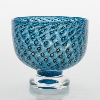 Bertil Vallien, a glass bowl, Boda, signed Boda B. Vallien 57537.