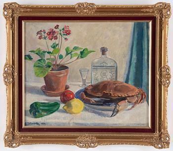 GUNNAR ZETTERSTRÖM, oil on panel, signed and dated 1950.