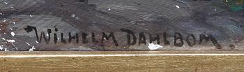 WILHELM DAHLBOM, olja på duk. Sign.