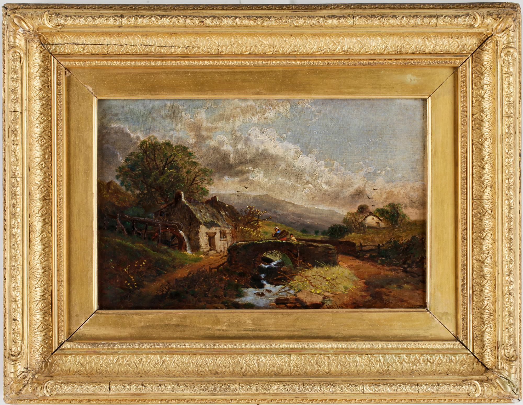 OKÄND KONSTNÄR, olja på duk, 1800-tal.