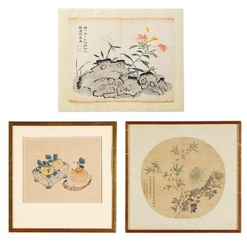 Sheets from "10 Bamboo Studio Manual of Painting and Calligraphy" and "The Mustard Seed Garden Manual of Painting".