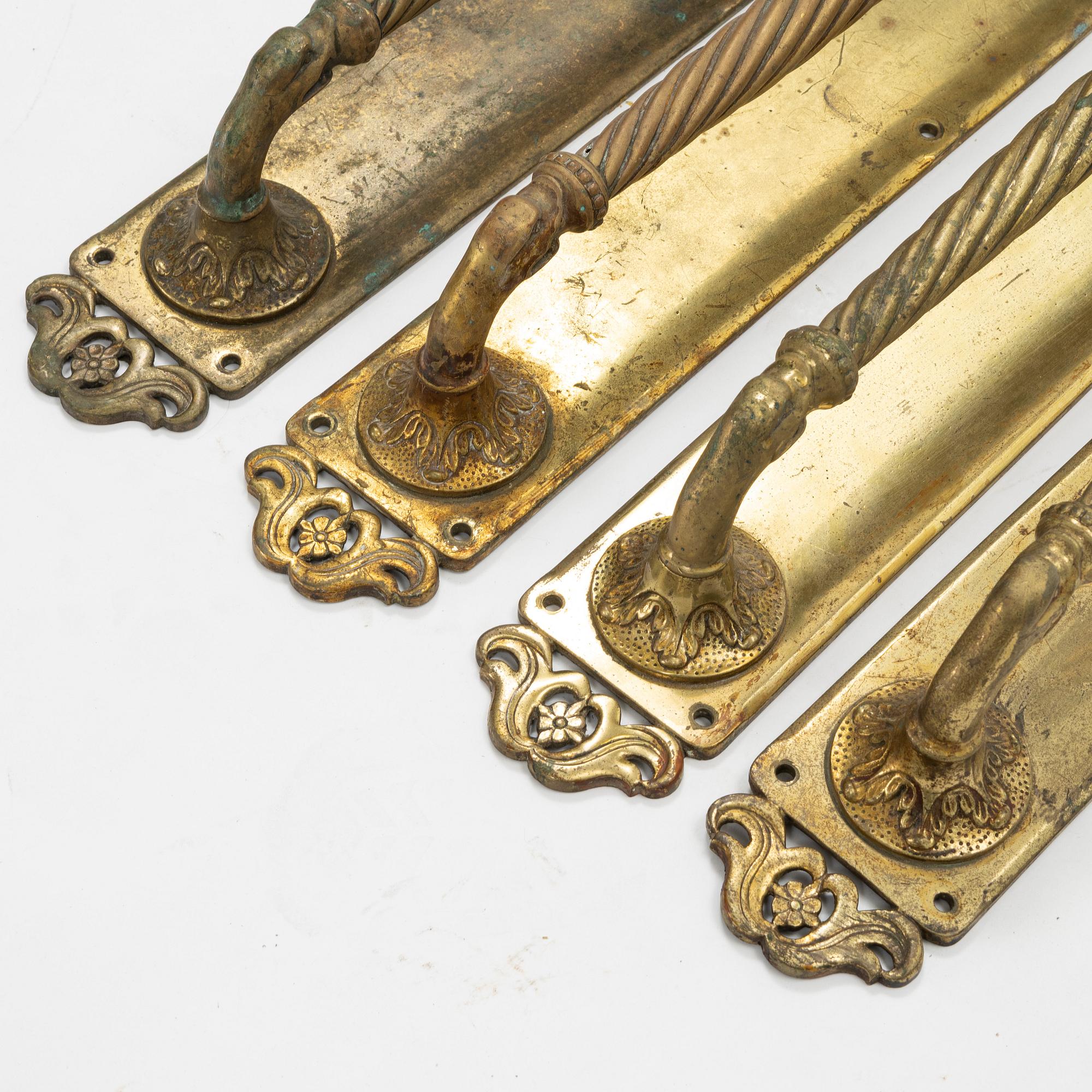 Dörrhandtag, 4 st, omkring går 1900.