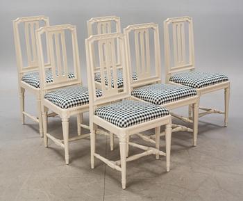 STOLAR, 6 st. "Odenslunda", gustaviansk stil, ur IKEAs 1700-tals serie.