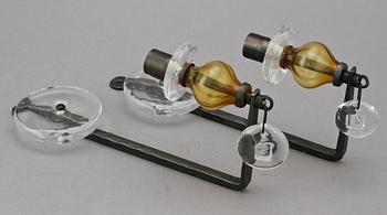 VÄGGLJUSSTAKAR, ett par, Erik Höglund, 1900-talets fjärde kvartal.