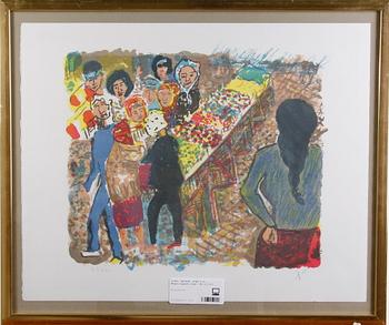 Sven X:et Erixson · ERIXON, SVEN X-et. Färglitografi,sign. Nr 61/260.