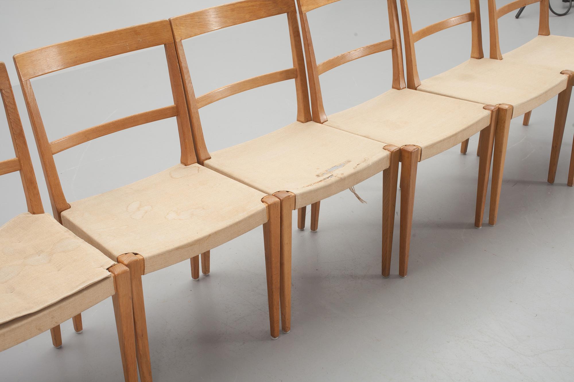 STOLAR, 6 st, "Mimat", Bruno Mathsson, Bruno Mathsson International.