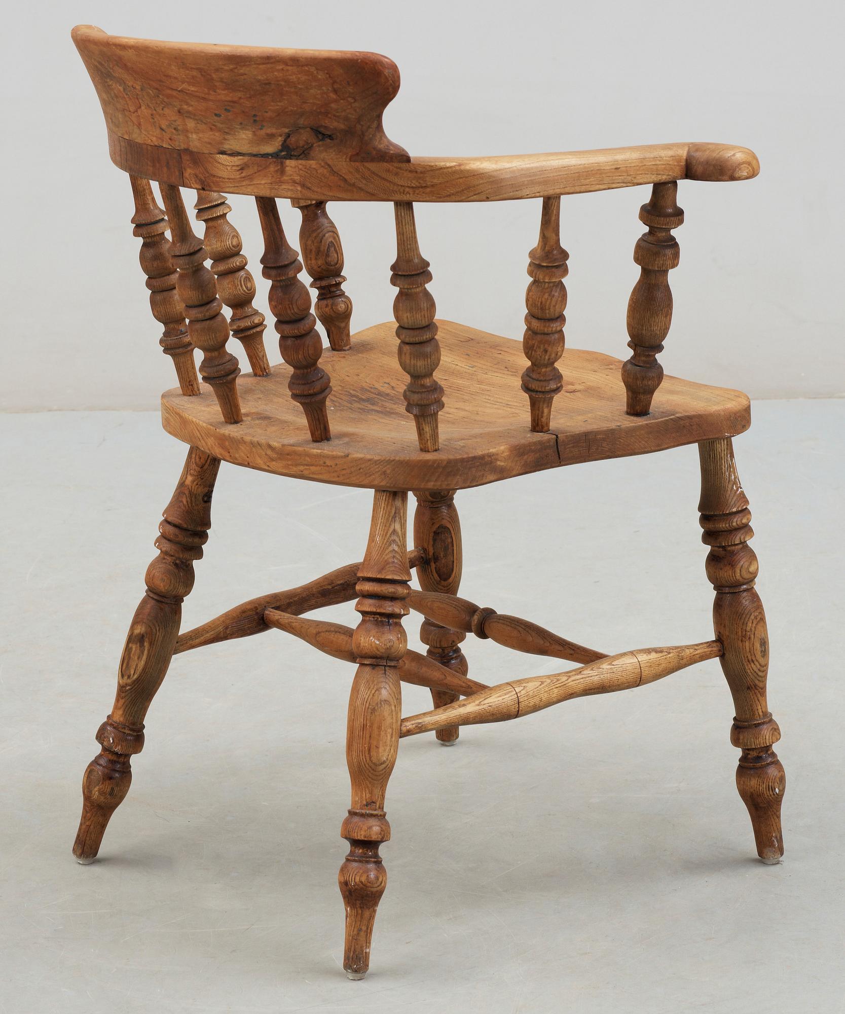 KARMSTOL, sk smokers chair, England, 1900-tal.