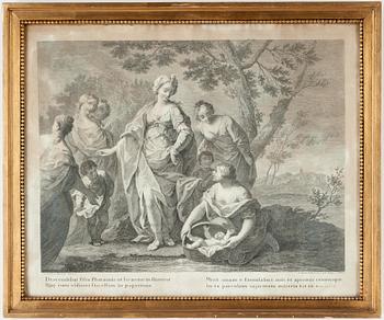 GRAVYRER, 4 st, bland annat efter bland annat Francesco Bortolozzi och Nicolas Poussin, 17/1800-tal.