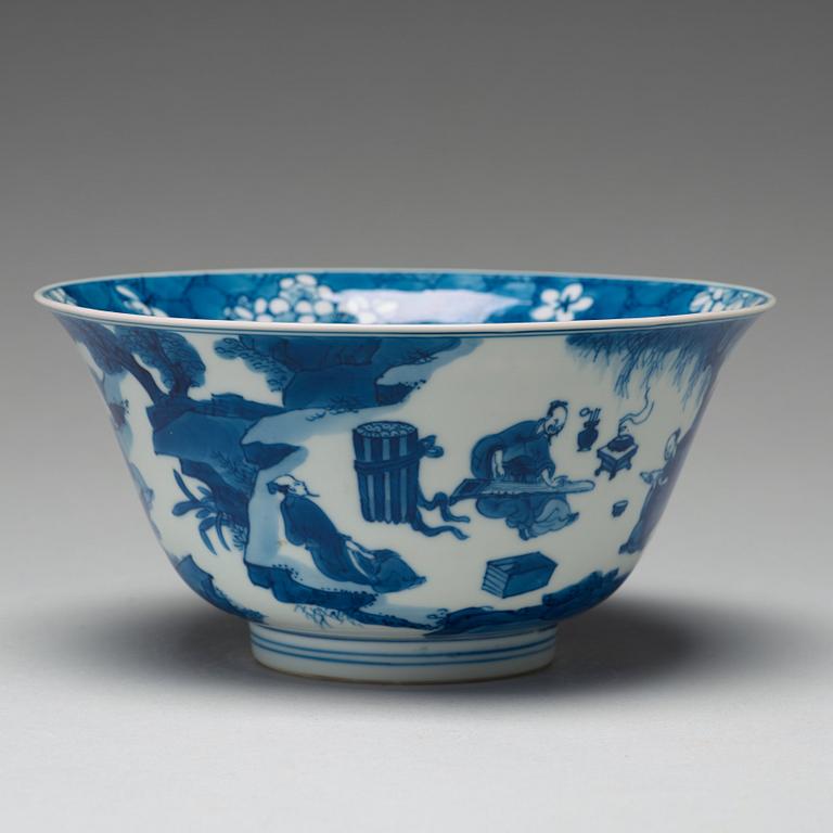 SKÅL, porslin. Qingdynastin, Kangxi (1662-1722).