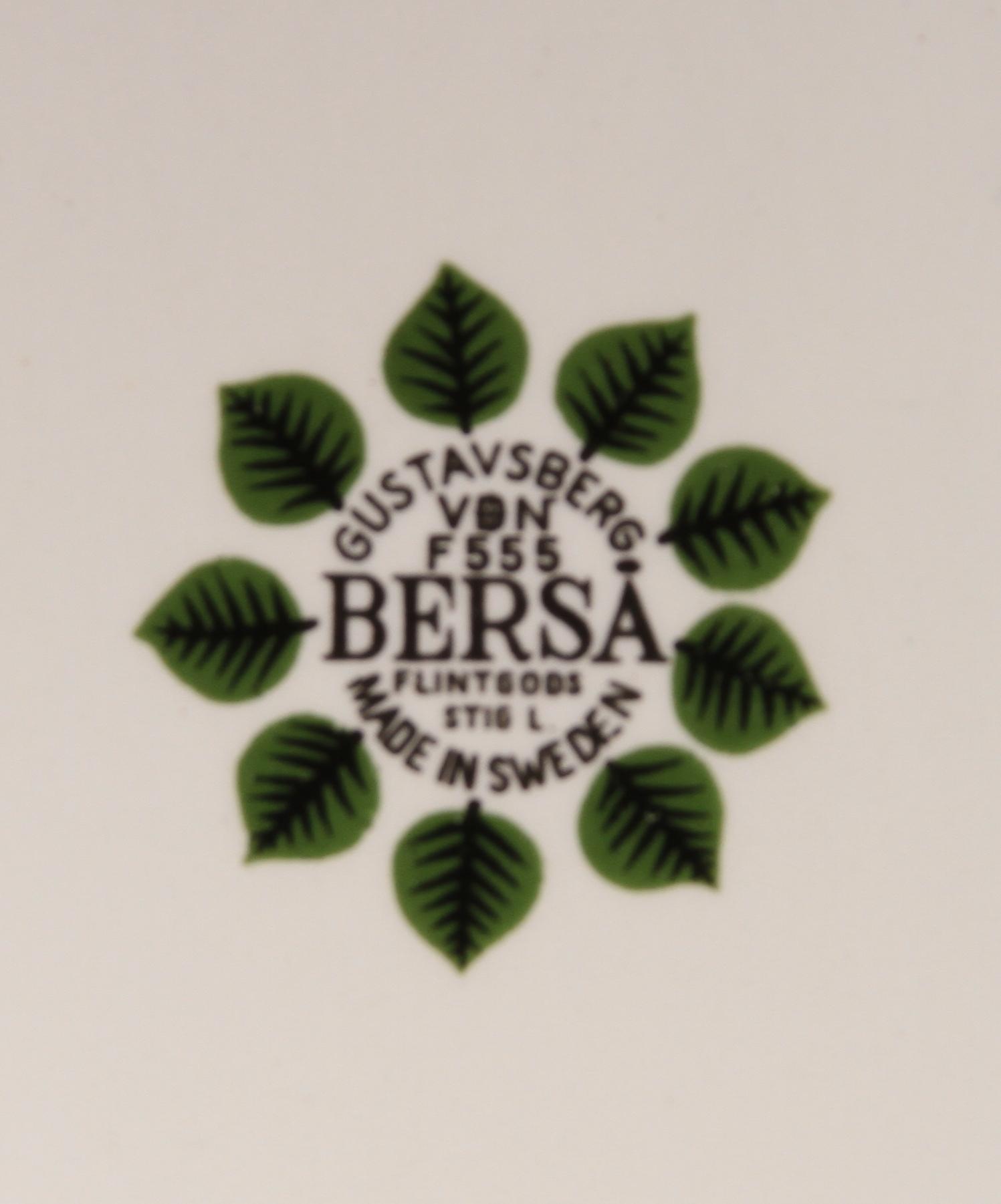 MATSERVIS, 37 delar, benporslin, "Berså" Stig Lindberg, Gustavsberg.