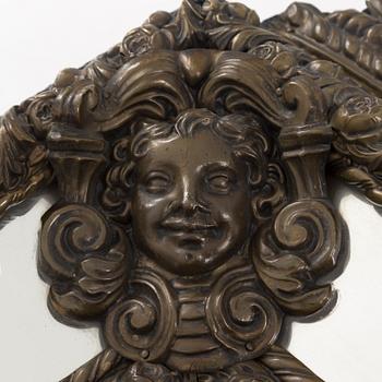 A 20th century Baroque style mirror, France.