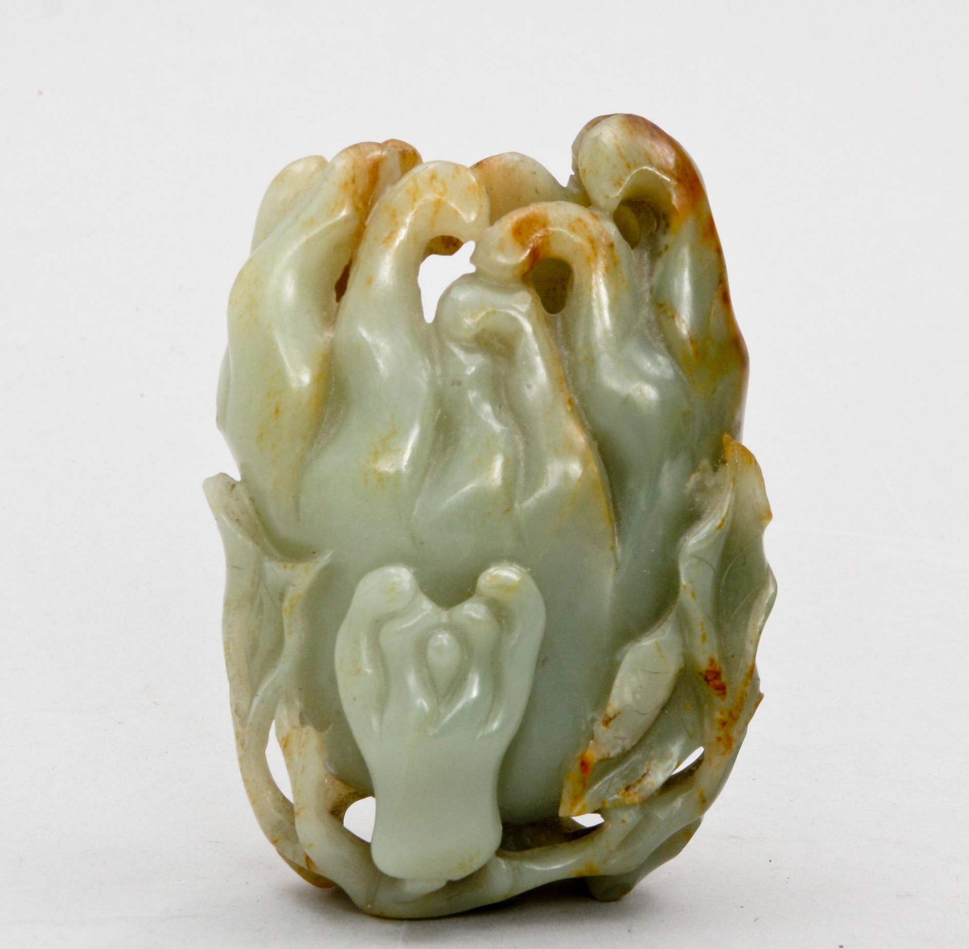 A Chinese nephrite figure of a finger citron.