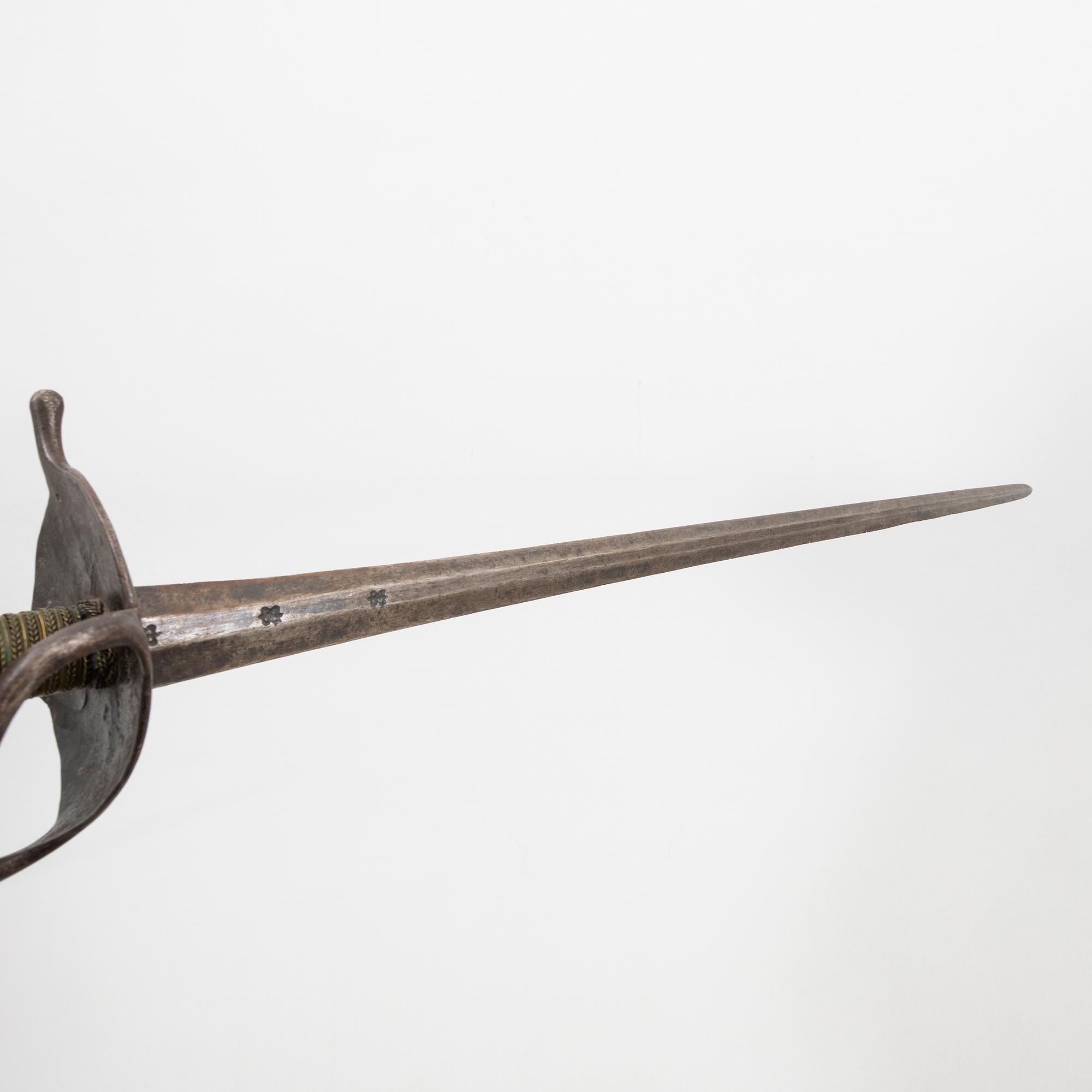 A Swedish sword, 1685 pattern.