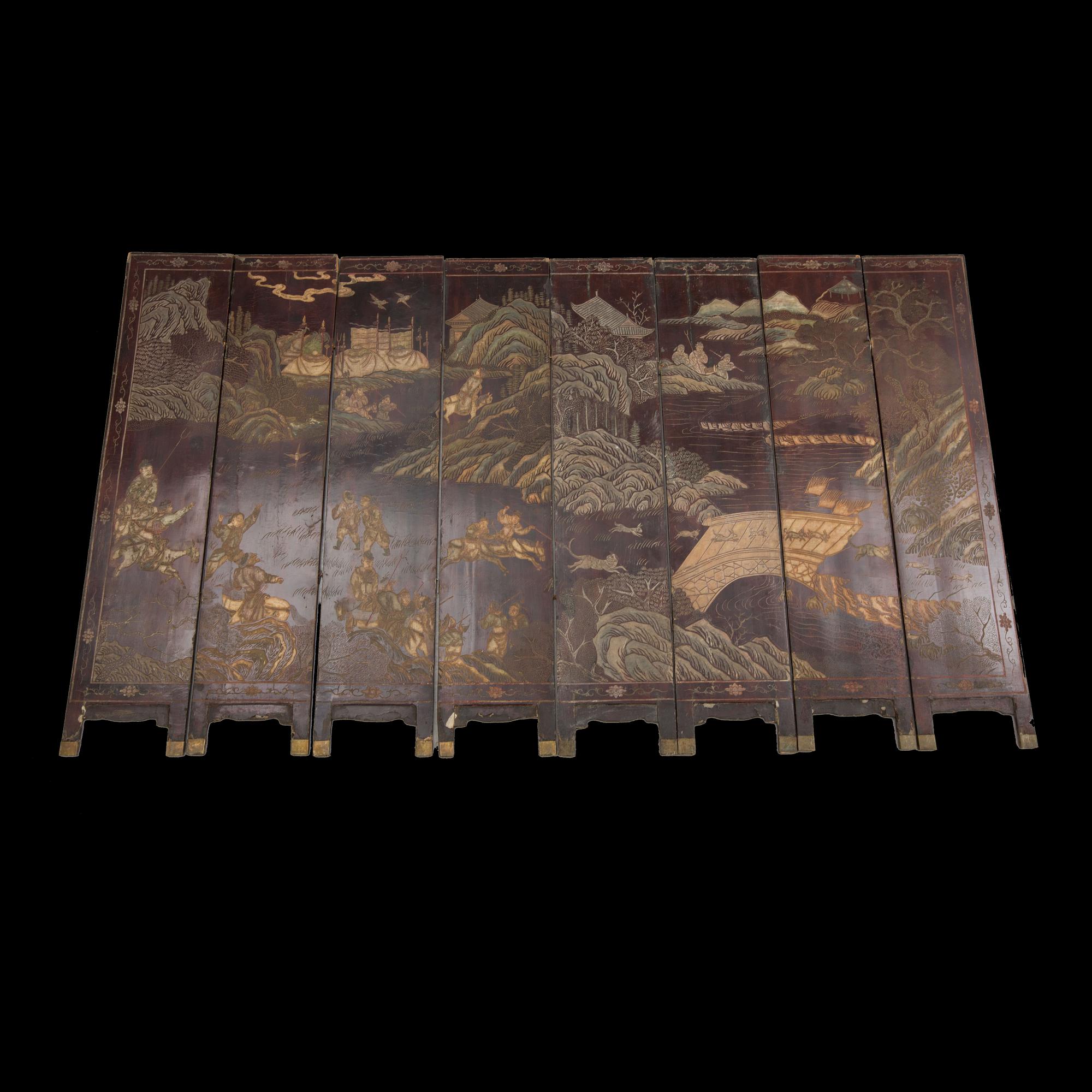 VIKSKÄRM, Kina. 1800-tal.