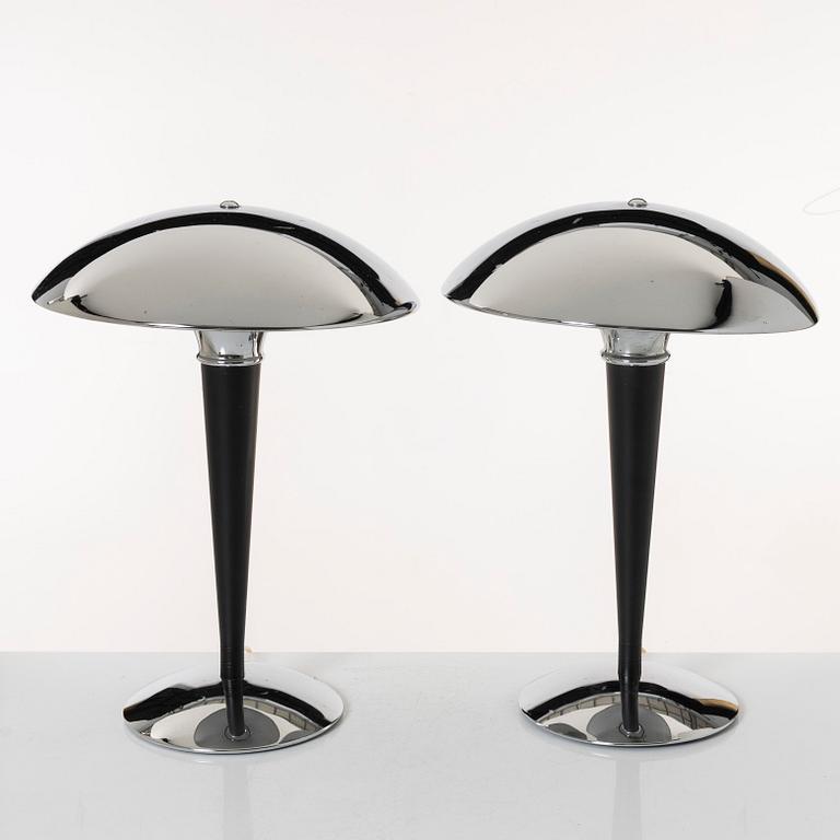 Table lamps, a pair, Dakapo, Ikea, 1993.