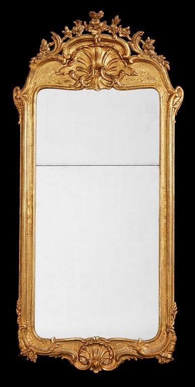 A Rococo 18th Century mirror.