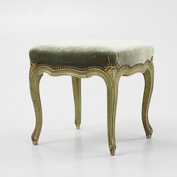 A Rococo style stool, 19th Century.