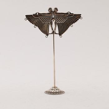 ÖRHÄNGESSTATIV, nysilver, art déco, 1920-/30-tal.