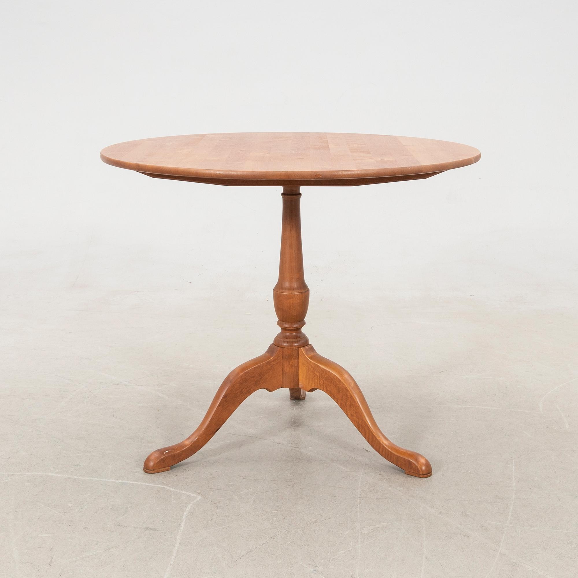 Folding table, "Björnsholm", from IKEA's 18th-century series, 1990s.