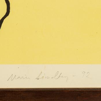 Maria Lindberg, litografi signerad och numrerad AP.