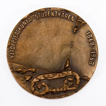 KIMMO PYYKKÖ, relief, brons, i godset signerad och daterad -68.