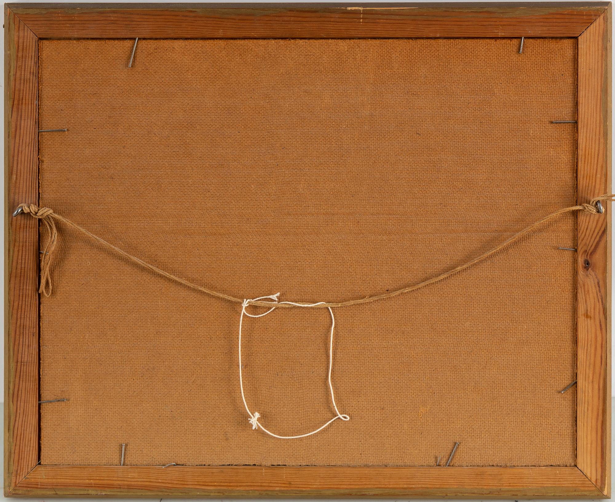 Gunnar Zetterström, oil on panel, signed.