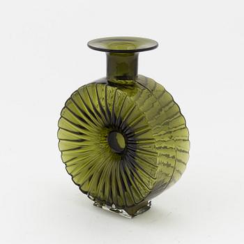 Helena Tynell, flaska "Solflaskan" Riihimäen Lasi Oy. I produktion 1964-1974.