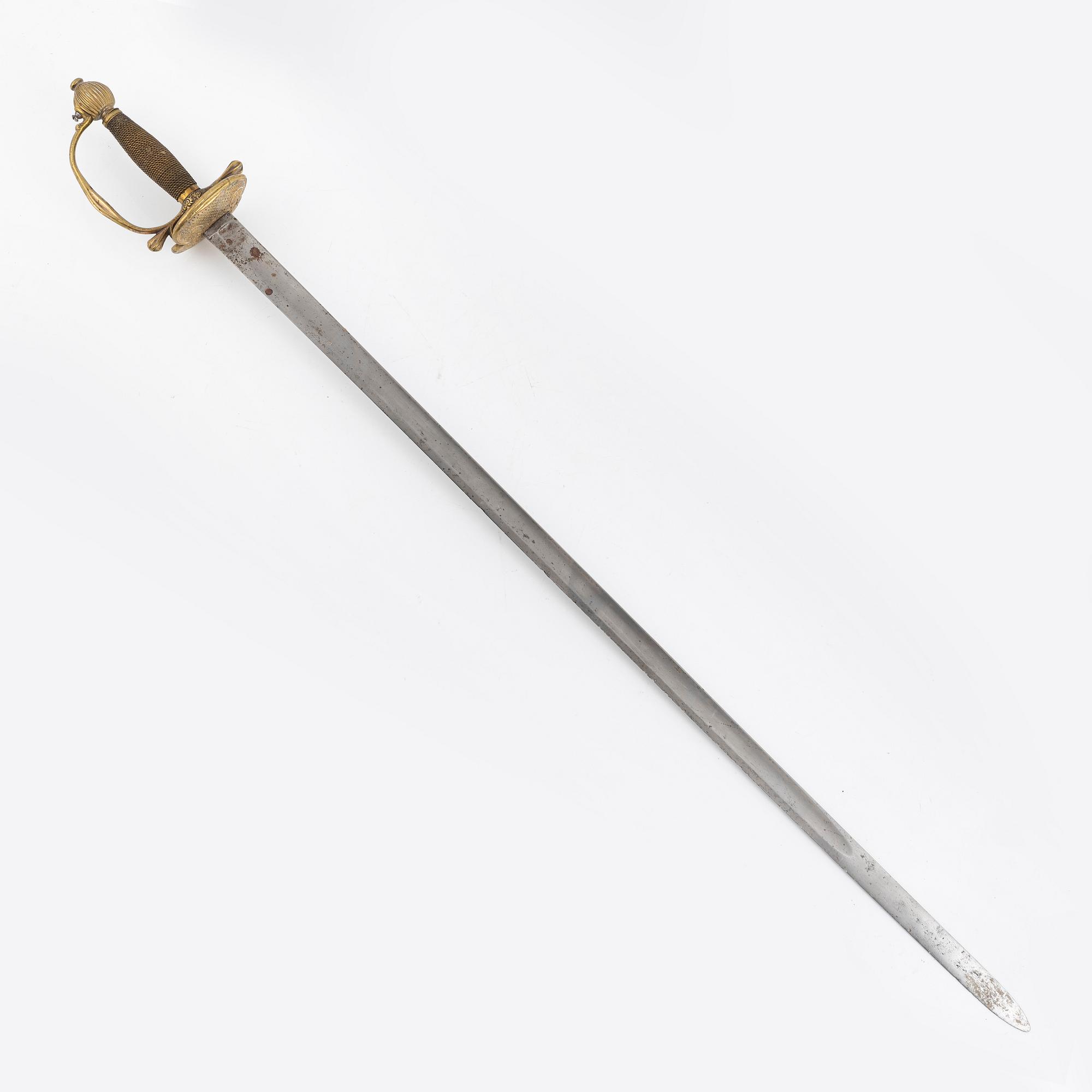 A Swedish infantry officer's sword, circa 1800.