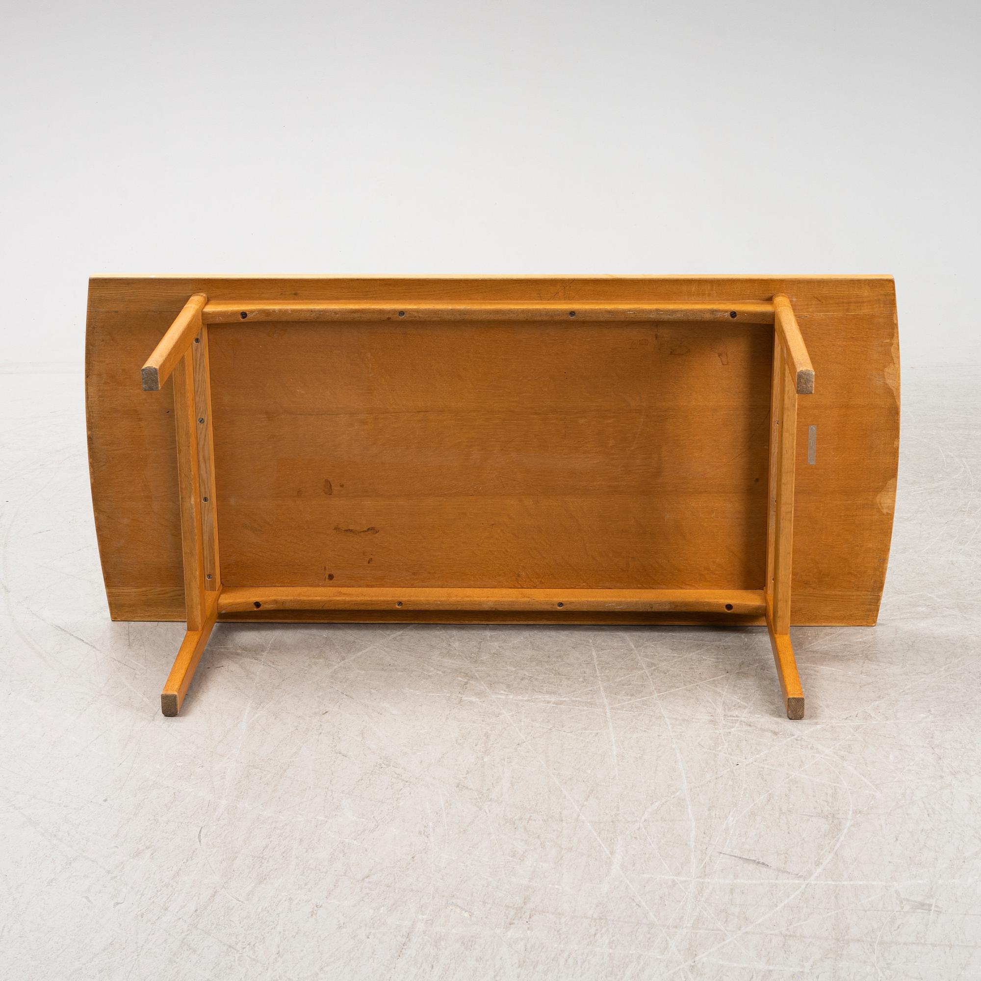 Tove & Edvard Kindt Larsen, an oak coffee table, AB Seffle Möbelfabrik, 1960's.