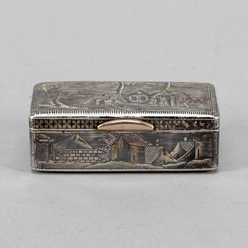 DOSA, silver, Ryssland, märkt H.A daterad 1834. 97 gram.