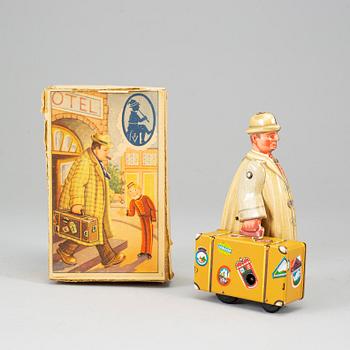 FRITZ VOIGT, a mechanical tin toy, Western Germany, 1950's.