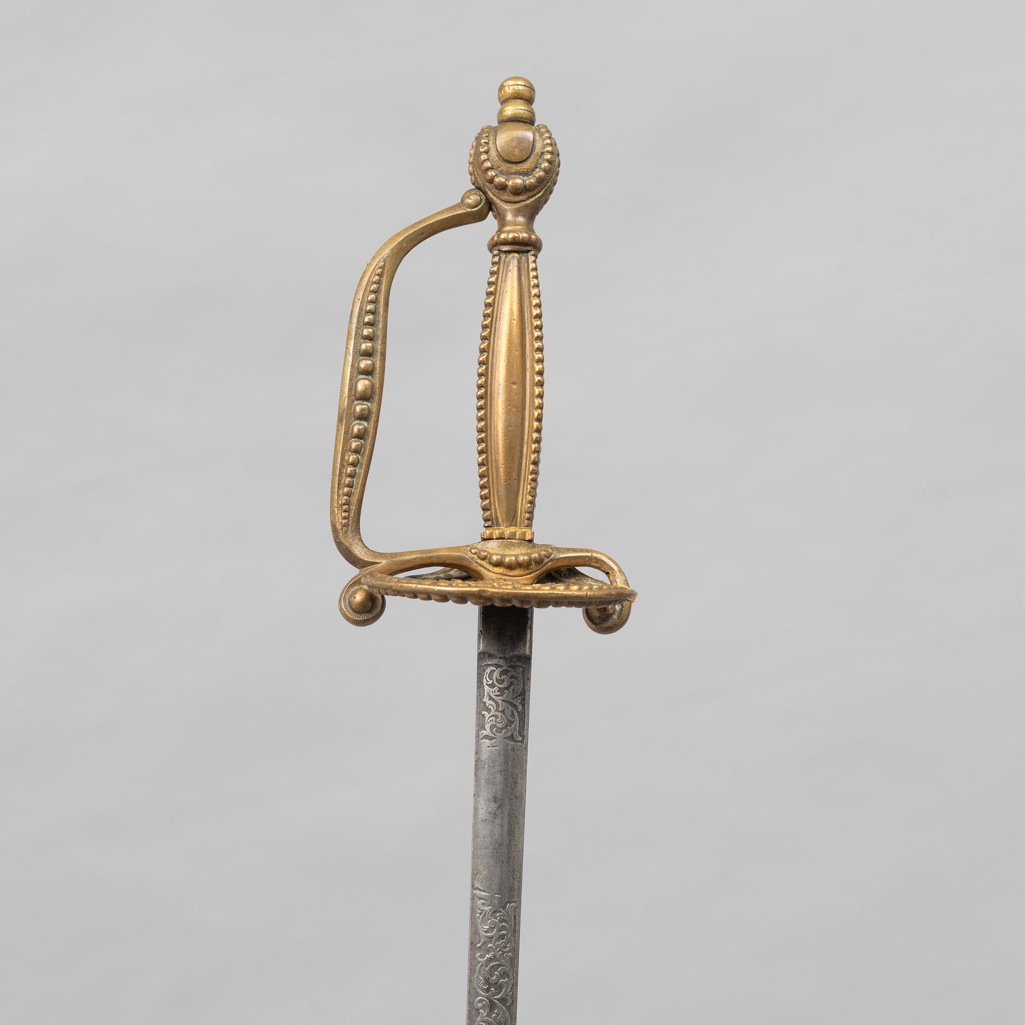 Dress sword, English early 20th century, with scabbard.