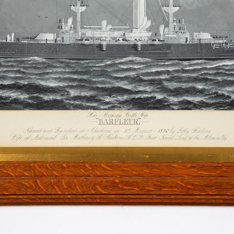 P. A. Chinnery, 1800/1900-tal, H M Battleship "Barfleur".