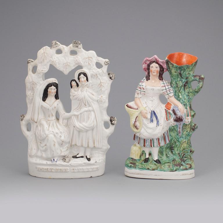 FIGURINER, 2 st. Staffordshire.