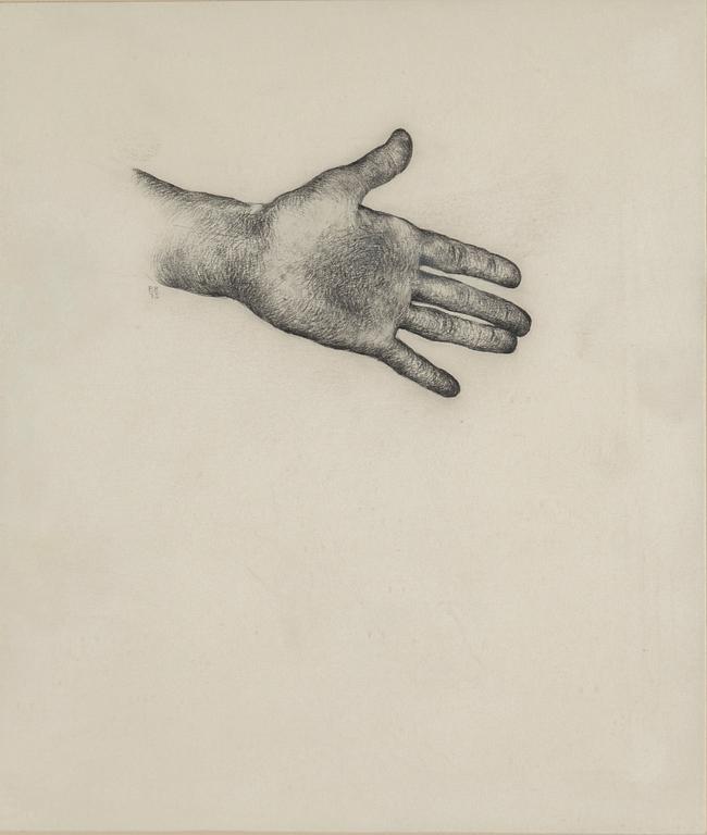 BARBRO BÄCKSTRÖM, pencil on paper, signed BB and dated -75.