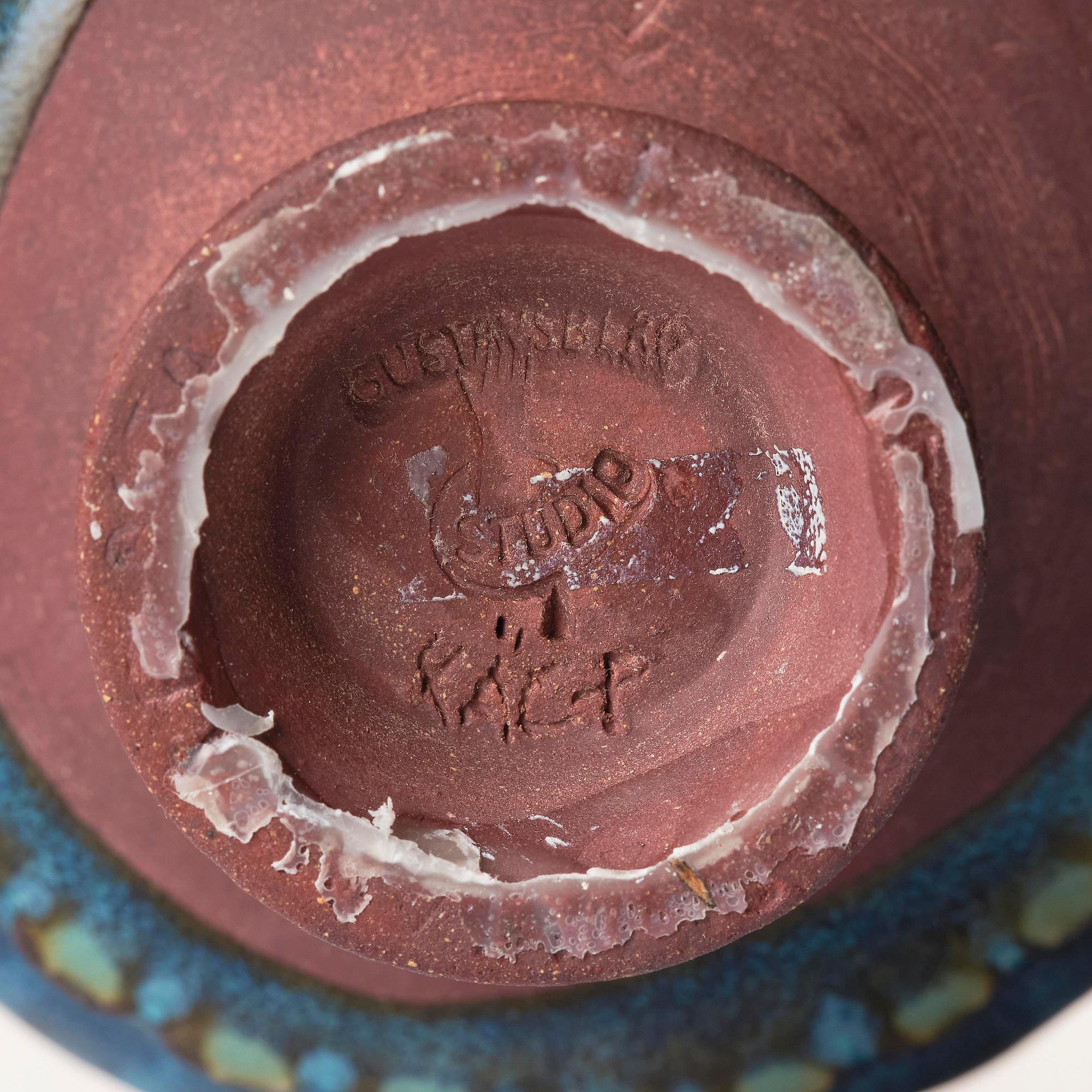 Wilhelm Kåge, a Farsta stoneware vase, Gustavsberg Studio 1950s.