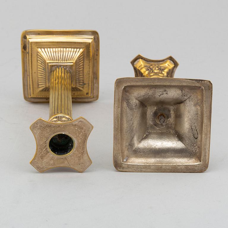 KOLONNLJUSSTAKAR, ett par, omkring år 1900.