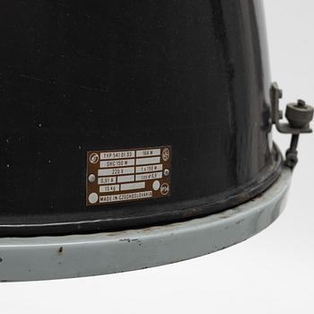 Ceiling lamp/industrial lamp, Czechoslovakia, second half of the 20th century.