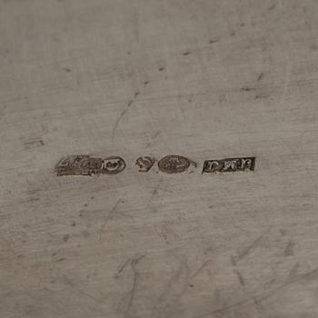 KAFFESERVIS, 3 delar. Silver. J M Johansson, Göteborg 1923, totalt ca 1000 gram.