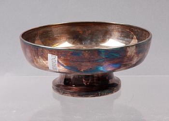 SKÅL PÅ FOT, silver, MGAB, Uppsala 1975.