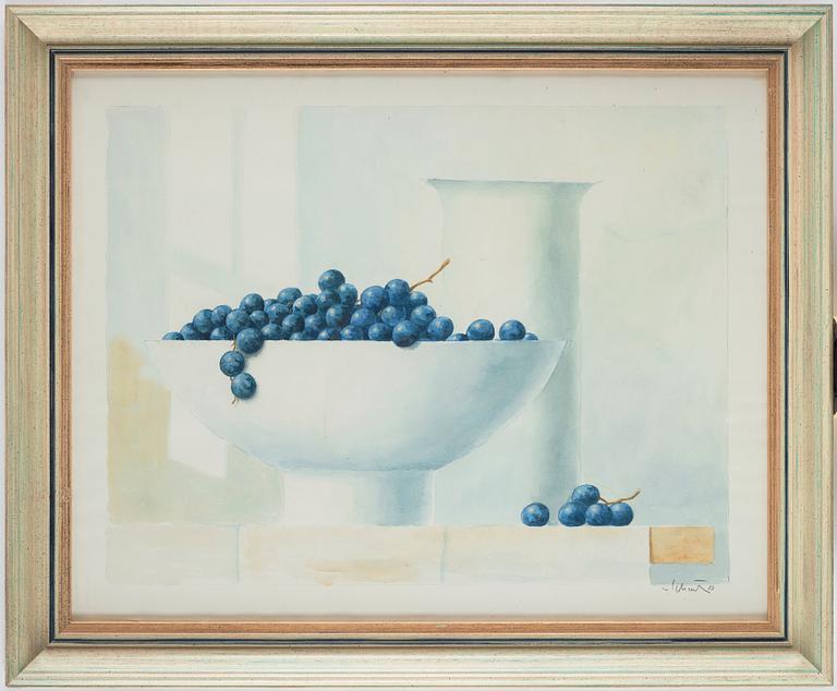 Philip von Schantz, Akvarell på papper, Signerad Von Schantz och daterad -87.